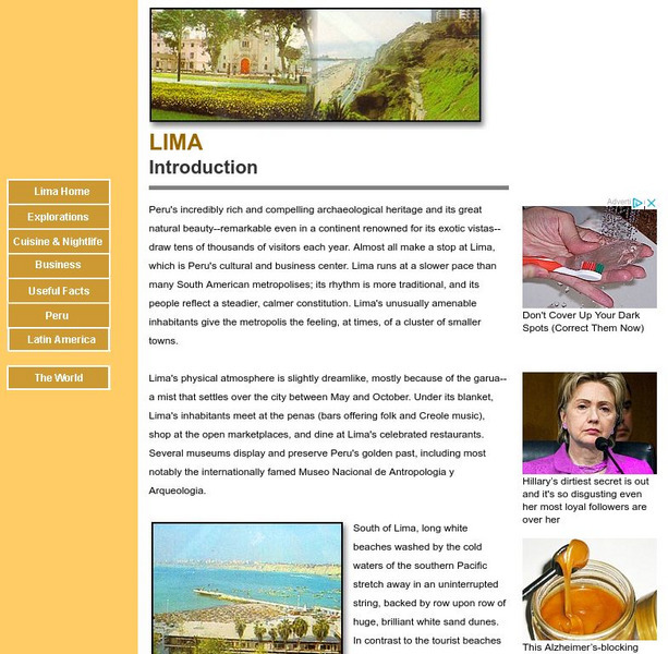 Geographia: Lima an Introduction Website Geographia: Lima an Introduction Website