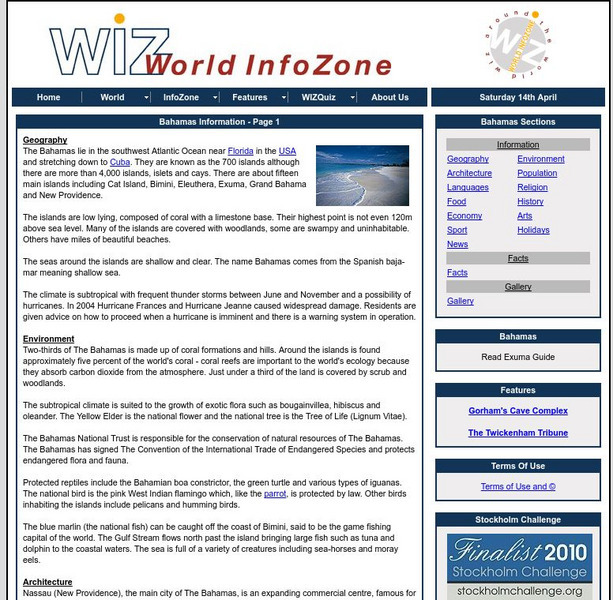 World Info Zone: Bahamas Handout World Info Zone: Bahamas Handout