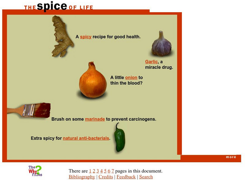 The Why Files: The Spice of Life Website The Why Files: The Spice of Life Website