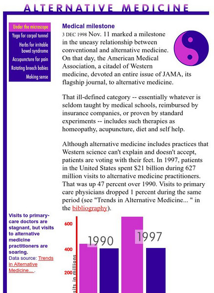 The Why Files: Alternative Medicine Website The Why Files: Alternative Medicine Website