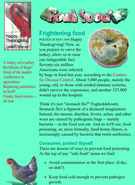 The Why Files: Foul Food Website The Why Files: Foul Food Website