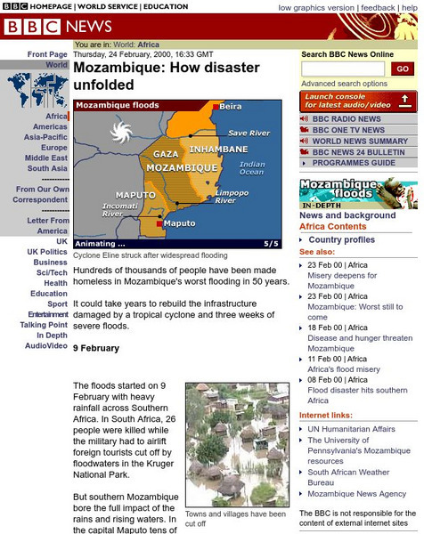 Bbc: Mozambique: How Disaster Unfolded Website Bbc: Mozambique: How Disaster Unfolded Website