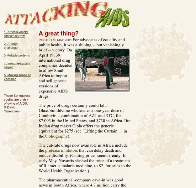 The Why Files: Attacking Aids Website The Why Files: Attacking Aids Website
