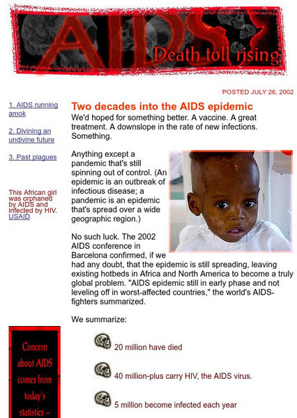 The Why Files: Aids Running Amok Website The Why Files: Aids Running Amok Website