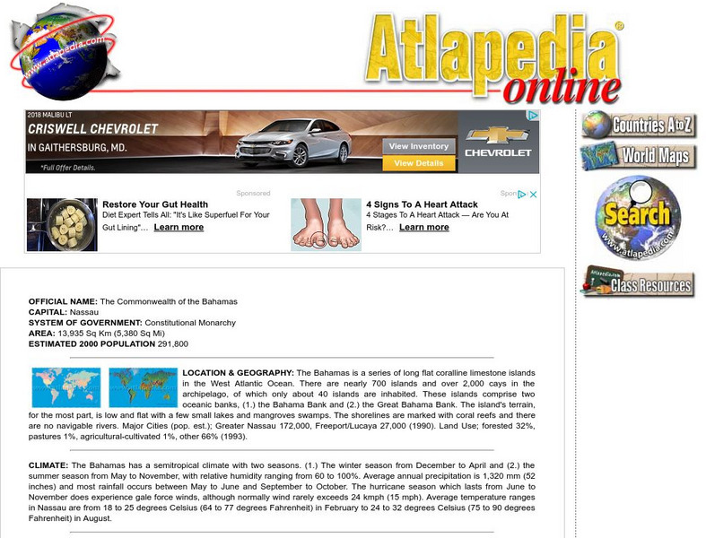 Atlapedia Online: Bahamas Handout Atlapedia Online: Bahamas Handout