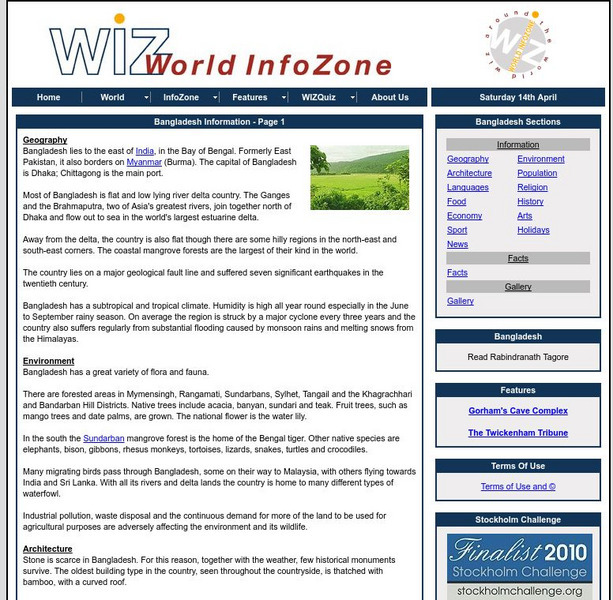 World Infozone: Bangladesh Handout World Infozone: Bangladesh Handout