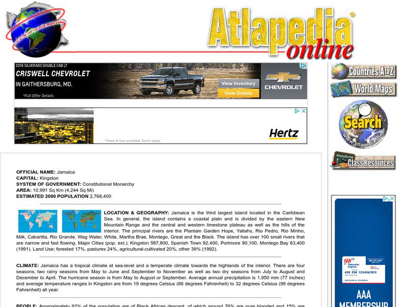 Atlapedia Online: Jamaica Handout