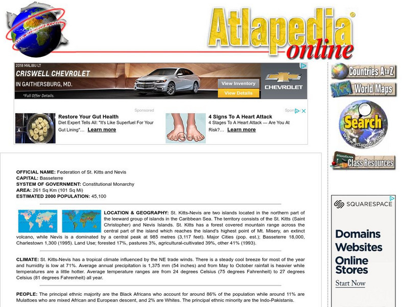Atlapedia Online: st.kitts and Nevis Handout Atlapedia Online: st.kitts and Nevis Handout