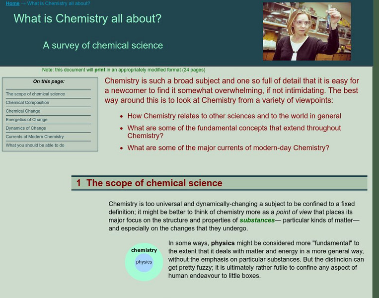 Chem1 Virtual Textbook: Dynamics of Chemical Change Handout Chem1 Virtual Textbook: Dynamics of Chemical Change Handout