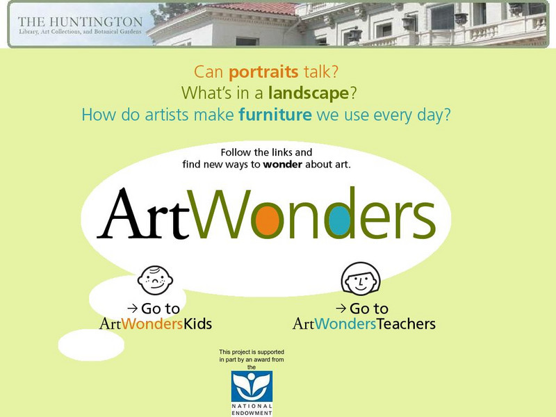 Huntington Library: Art Wonders Website Huntington Library: Art Wonders Website