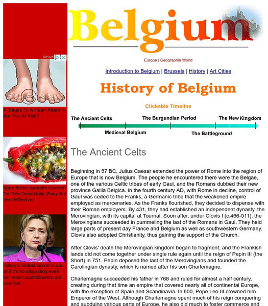 Geographia World: History of Belgium Website Geographia World: History of Belgium Website