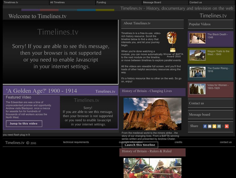 Timelines.tv: A History of Britain Interactive Timelines.tv: A History of Britain Interactive