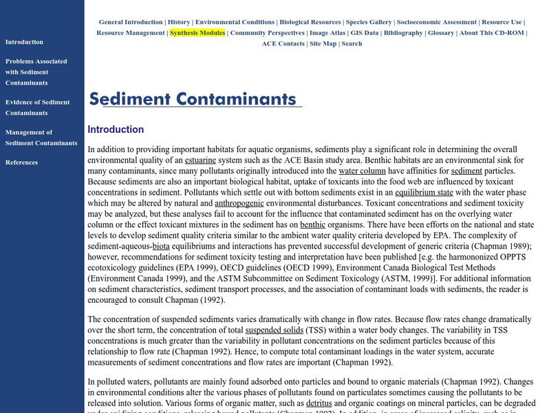 Indiana University: Sediment Contaminants Unit Plan Indiana University: Sediment Contaminants Unit Plan