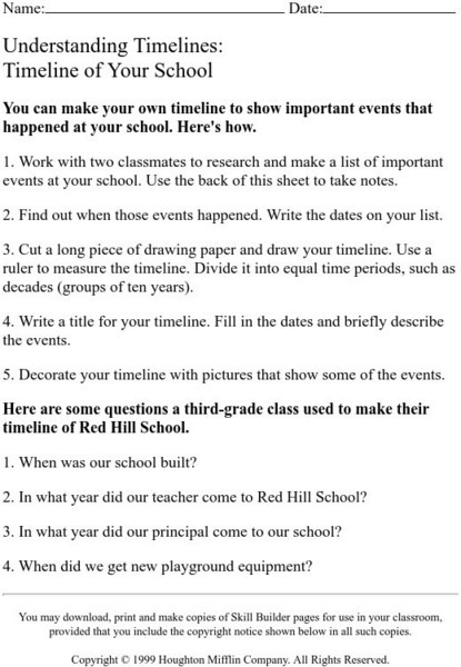 Houghton Mifflin: Eduplace: Timeline of Your School Unknown Type Houghton Mifflin: Eduplace: Timeline of Your School Unknown Type