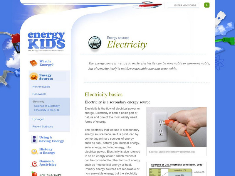 U.s. Eia Energy Kids: Electricity Basics Handout U.s. Eia Energy Kids: Electricity Basics Handout
