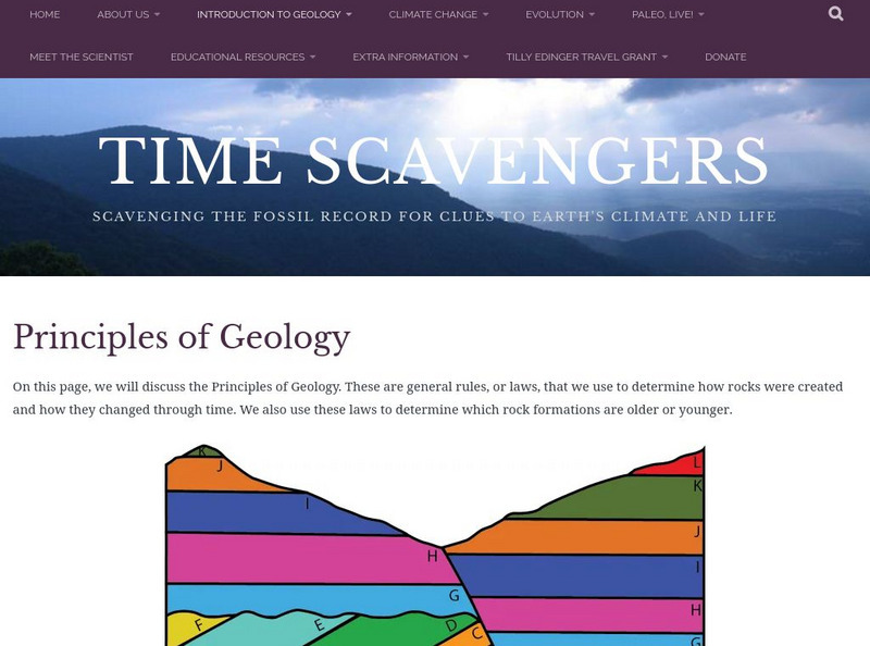Time Scavengers: Principles of Geology Handout Time Scavengers: Principles of Geology Handout