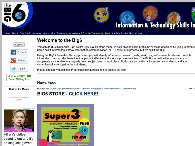 The Big 6: Information Literacy for the Information Age Professional Doc