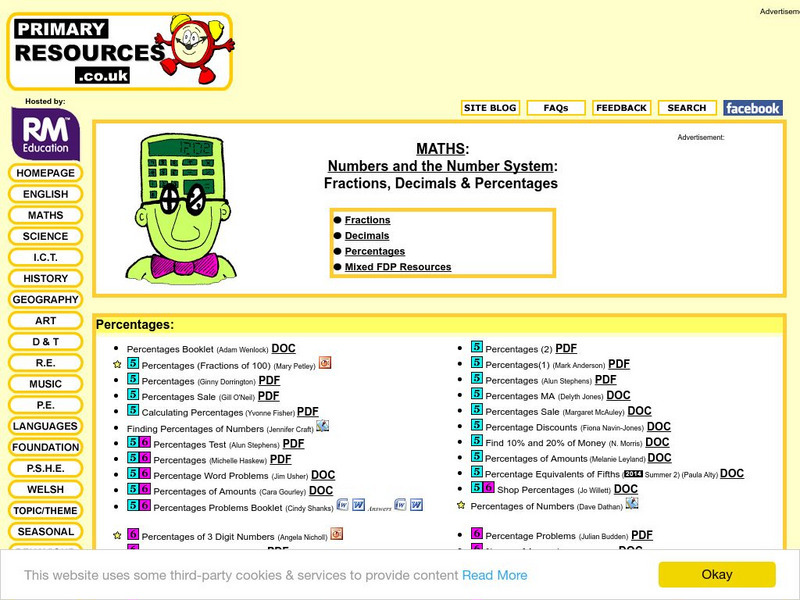 Primary Resources: Percentages Unknown Type Primary Resources: Percentages Unknown Type