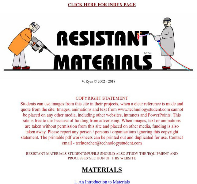 Technology Student: Resistant Materials Unit Plan Technology Student: Resistant Materials Unit Plan