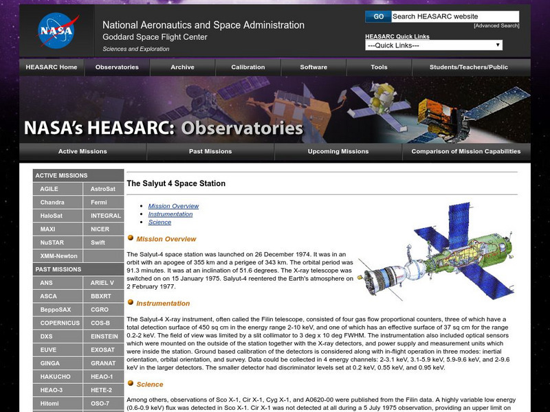 Nasa: Salyut 4 Website Nasa: Salyut 4 Website