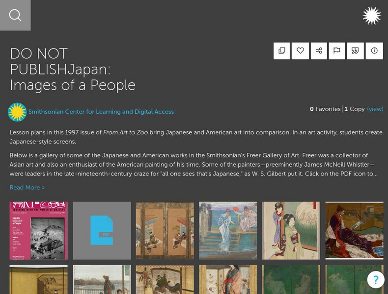 Smithsonian Education: Japan Images of a People Lesson Plan Smithsonian Education: Japan Images of a People Lesson Plan