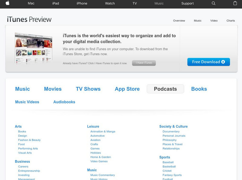 I Tunes Store for Podcasts Website I Tunes Store for Podcasts Website