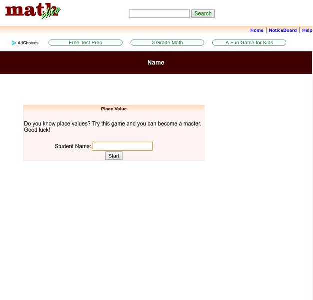 Math Slice: Place Value Game Interactive Math Slice: Place Value Game Interactive