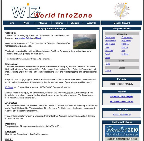 World Info Zone: Paraguay Handout