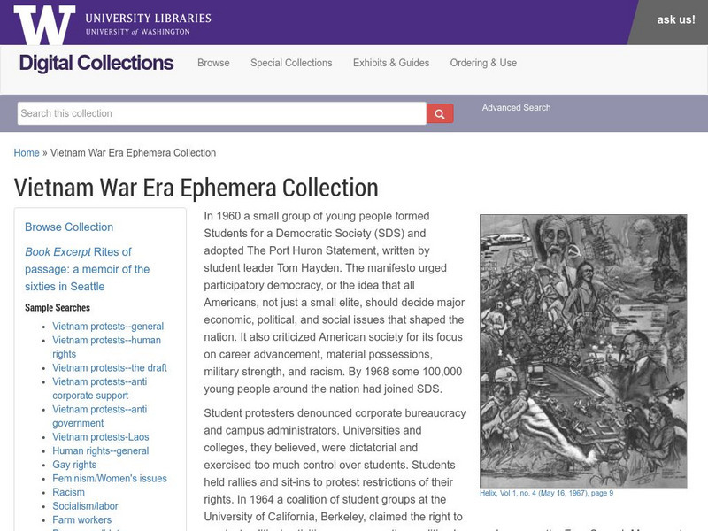 University of Washington Libraries: Vietnam War Era Ephemera Website University of Washington Libraries: Vietnam War Era Ephemera Website