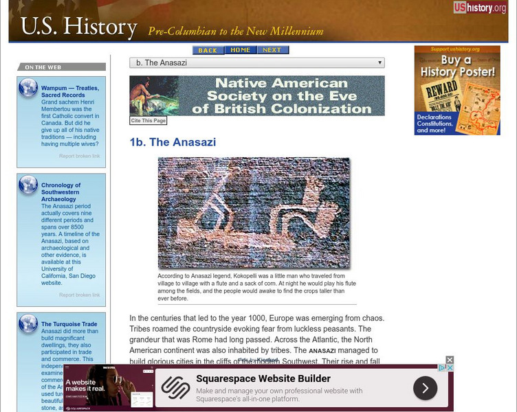 U.s. History: The Anasazi Website U.s. History: The Anasazi Website