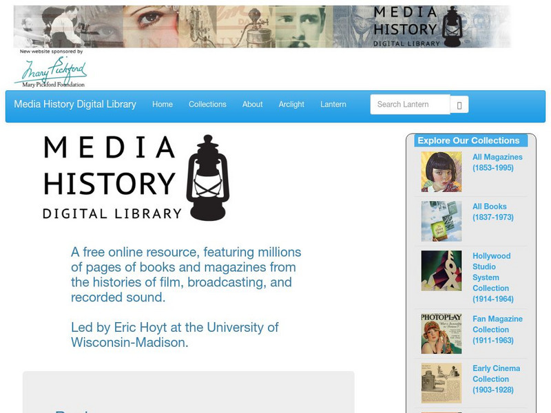 Media History Digital Library Website Media History Digital Library Website