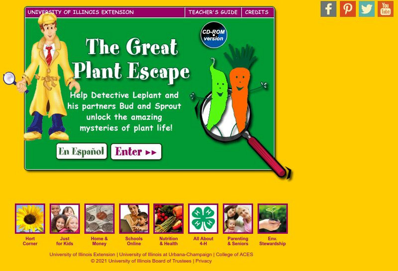 University of Illinois Extension: The Great Plant Escape Activity University of Illinois Extension: The Great Plant Escape Activity
