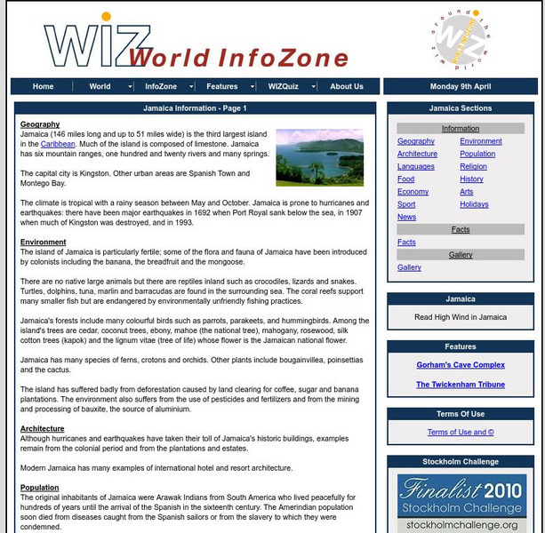 World Info Zone: Jamaica Handout