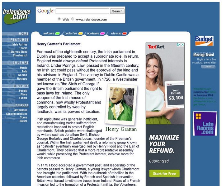 Henry Grattan's Parliament Article Henry Grattan's Parliament Article