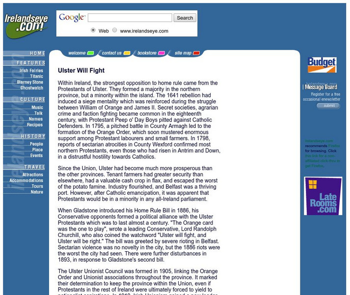 Ulster Will Fight Article Ulster Will Fight Article