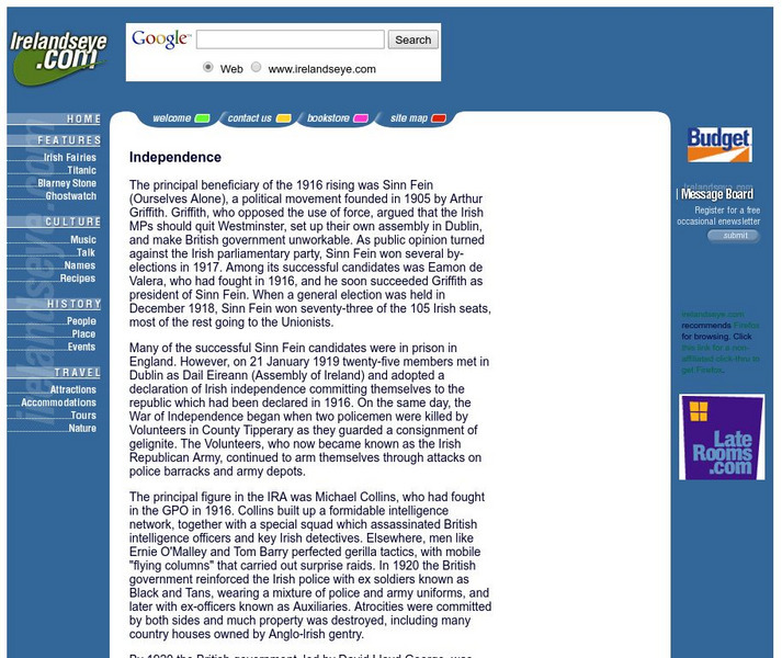 Independence (Ireland) Article Independence (Ireland) Article