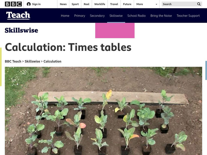 Bbc Skillswise: Times Table Activities Unit Plan Bbc Skillswise: Times Table Activities Unit Plan