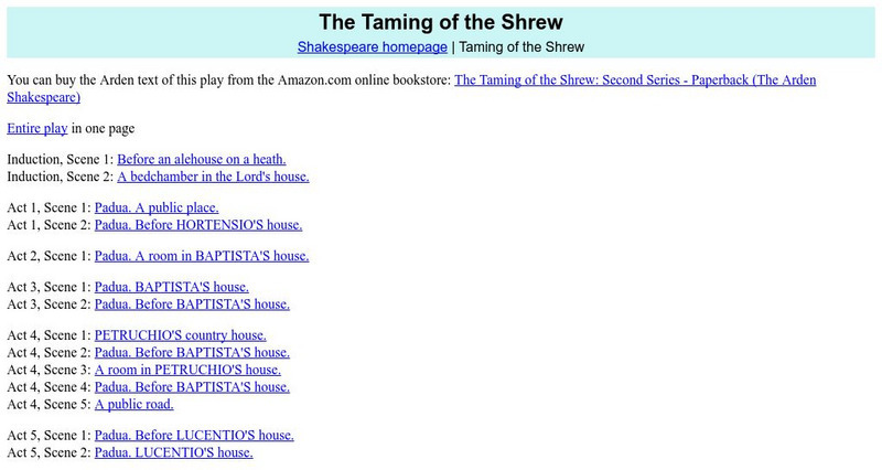 Mit: The Complete Works of William Shakespeare: Taming of the Shrew eBook Mit: The Complete Works of William Shakespeare: Taming of the Shrew eBook