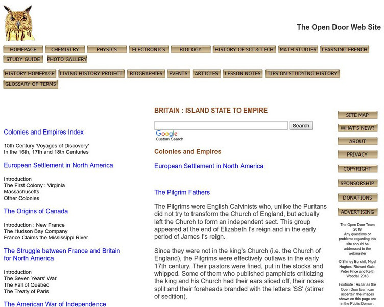Open Door Web Site: The Mayflower and the Mayflower Compact Unit Plan Open Door Web Site: The Mayflower and the Mayflower Compact Unit Plan