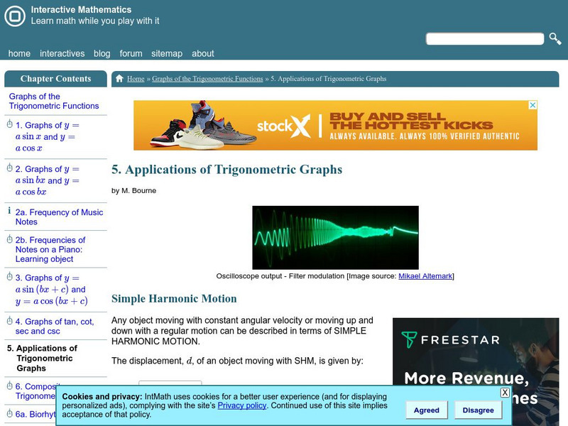 Interactive Mathematics: Applications of Trigonometric Graphs Activity Interactive Mathematics: Applications of Trigonometric Graphs Activity