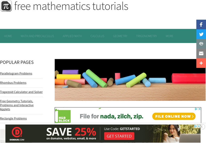 Analyze Math: Trapezoid Problems Activity Analyze Math: Trapezoid Problems Activity