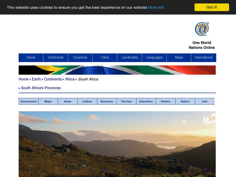Nations Online: South Africa Website Nations Online: South Africa Website