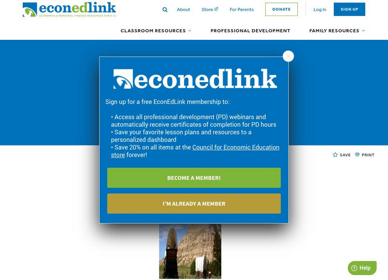 Econ Ed Link: Off to Interactive Island Lesson Plan Econ Ed Link: Off to Interactive Island Lesson Plan