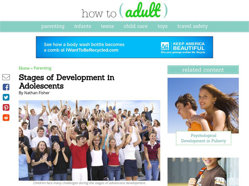 How to Adult: Stages of Development in Adolescents Article How to Adult: Stages of Development in Adolescents Article