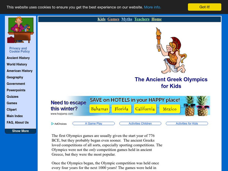 Mr. Donn's Ancient Greek Olympics Website Mr. Donn's Ancient Greek Olympics Website