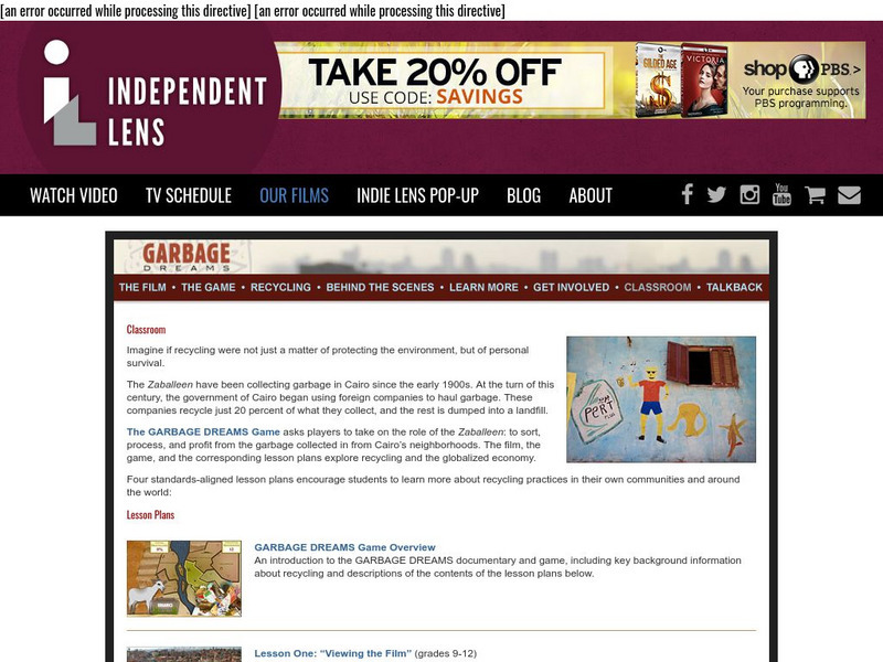 Pbs: Independent Lens: Garbage Dreams Lesson Plan Pbs: Independent Lens: Garbage Dreams Lesson Plan