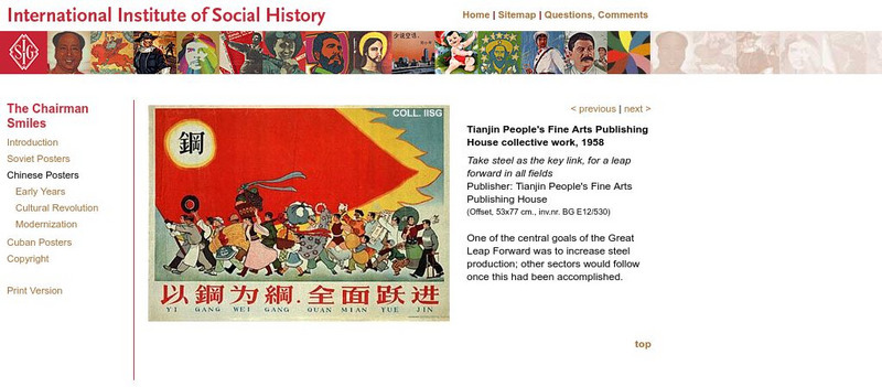 International Institute of Social History: Take Steel as the Key Link, for a Lea Graphic International Institute of Social History: Take Steel as the Key Link, for a Lea Graphic