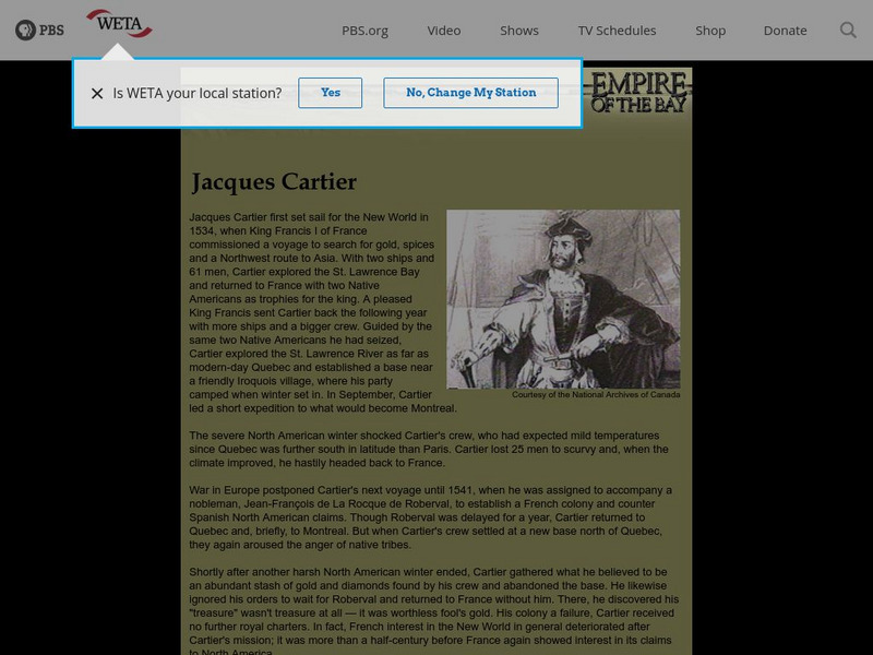 Empire of the Bay: Jacques Cartier Handout Empire of the Bay: Jacques Cartier Handout