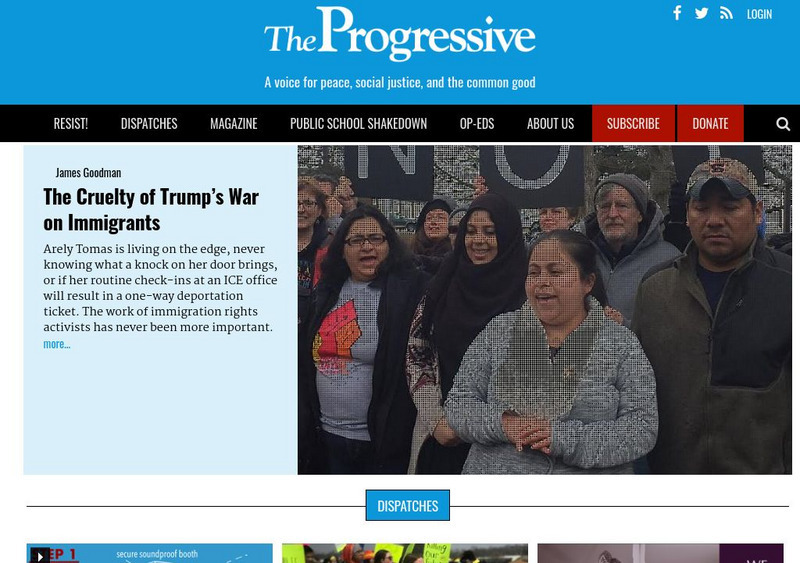 The Progressive Magazine Website The Progressive Magazine Website