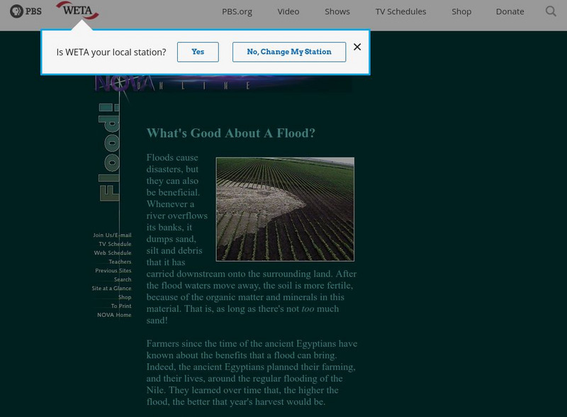 Pbs: What's Good About a Flood? Website Pbs: What's Good About a Flood? Website